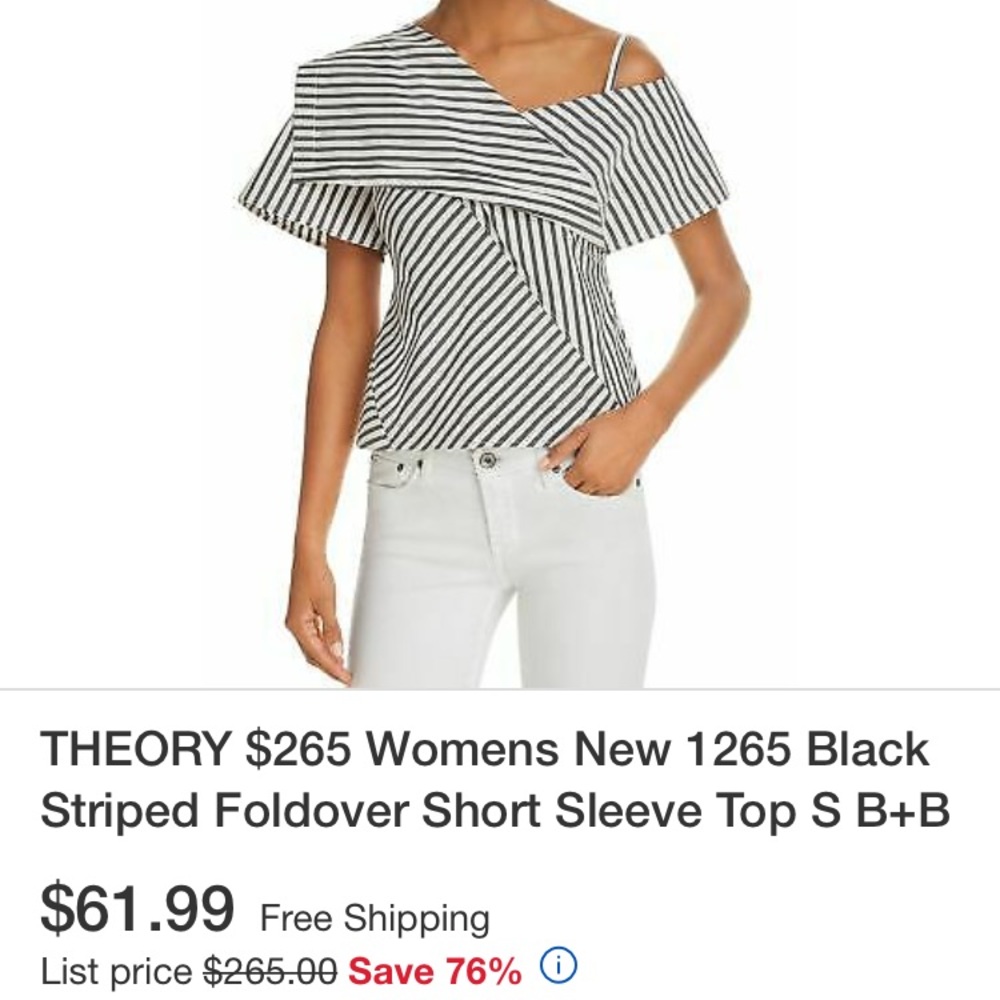 Theory one shoulder top